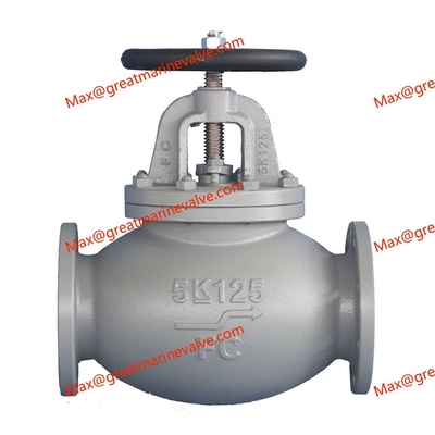 JIS F 7305 MARINE CAST IRON GLOBE VALVE 2&quot; ถึง 14&quot; IMPA จาก