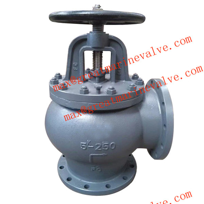 JIS F7306 MARINE CAST IRON ANGLE VALVE 2&quot; ถึง 14&quot; IMPA 750216 750217 750218 750219 750220 750221 750222 750223