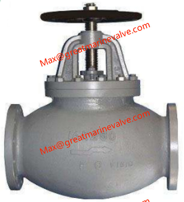 JIS F7309 MARINE CAST IRON GLOBE VALVE 16K 2&quot; ถึง 14&quot; DN50-DN450