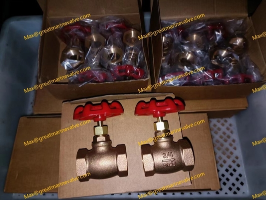 JIS B2011 วาล์วกลอบสกรูทรานด์ทองแดง,VALVE GLOBE BRONZE SCREWED, JIS B-2011