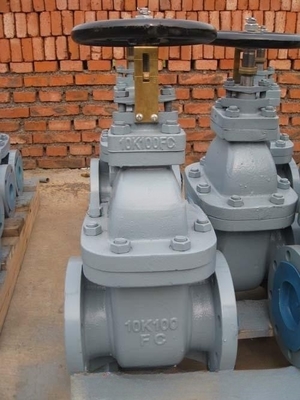 วาล์วประตูเหล็กเหล็กเหล็ก JIS F7364 10K DN50--DN400
