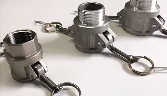 รีบเชื่อมต่ออุปกรณ์เชื่อม camlock อุปกรณ์เสริมเหล็กไร้ขัด (SS316, SS304), ทองแดง, อลูมิเนียม, โพลีโปรพีเลน, ไนลอน