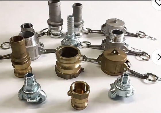 รีบเชื่อมต่ออุปกรณ์เชื่อม camlock อุปกรณ์เสริมเหล็กไร้ขัด (SS316, SS304), ทองแดง, อลูมิเนียม, โพลีโปรพีเลน, ไนลอน