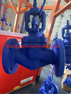 จีนดีที่สุด DIN GS-C25 โรงงานซับบอลโลหะเหล็กเหล็ก, ((WJ41H) DIN Standard Globe Valve