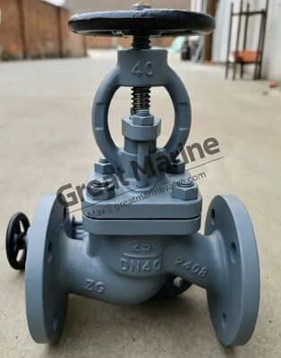 วาล์วเหล็กหล่อทะเลแบบมีหน้าแปลน SDNR GB/T 585-2008 ชนิด A/AS DIN GLOBE CAST STEEL VALVE, GGLOBE CHECK VALVE, GLOBE SDNR VALVE